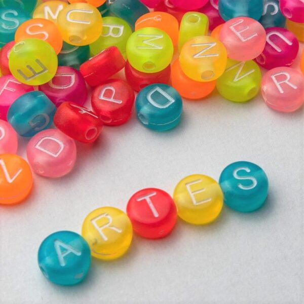 Letras acrílicas 6 mm cor Néon