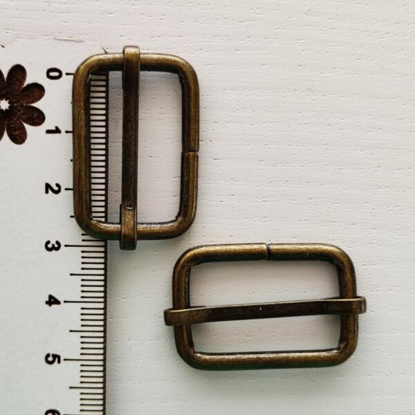 Fivelas em metal-bronze 25 mm