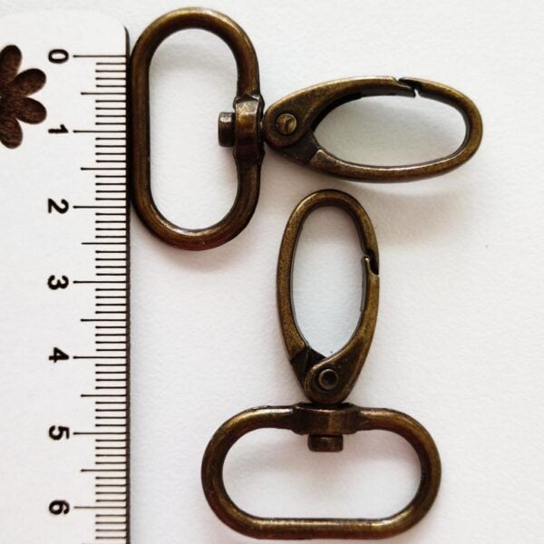 Mosquetão bronze 20 mm
