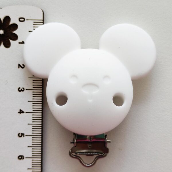 Mola em silicone ratinho- cor branco