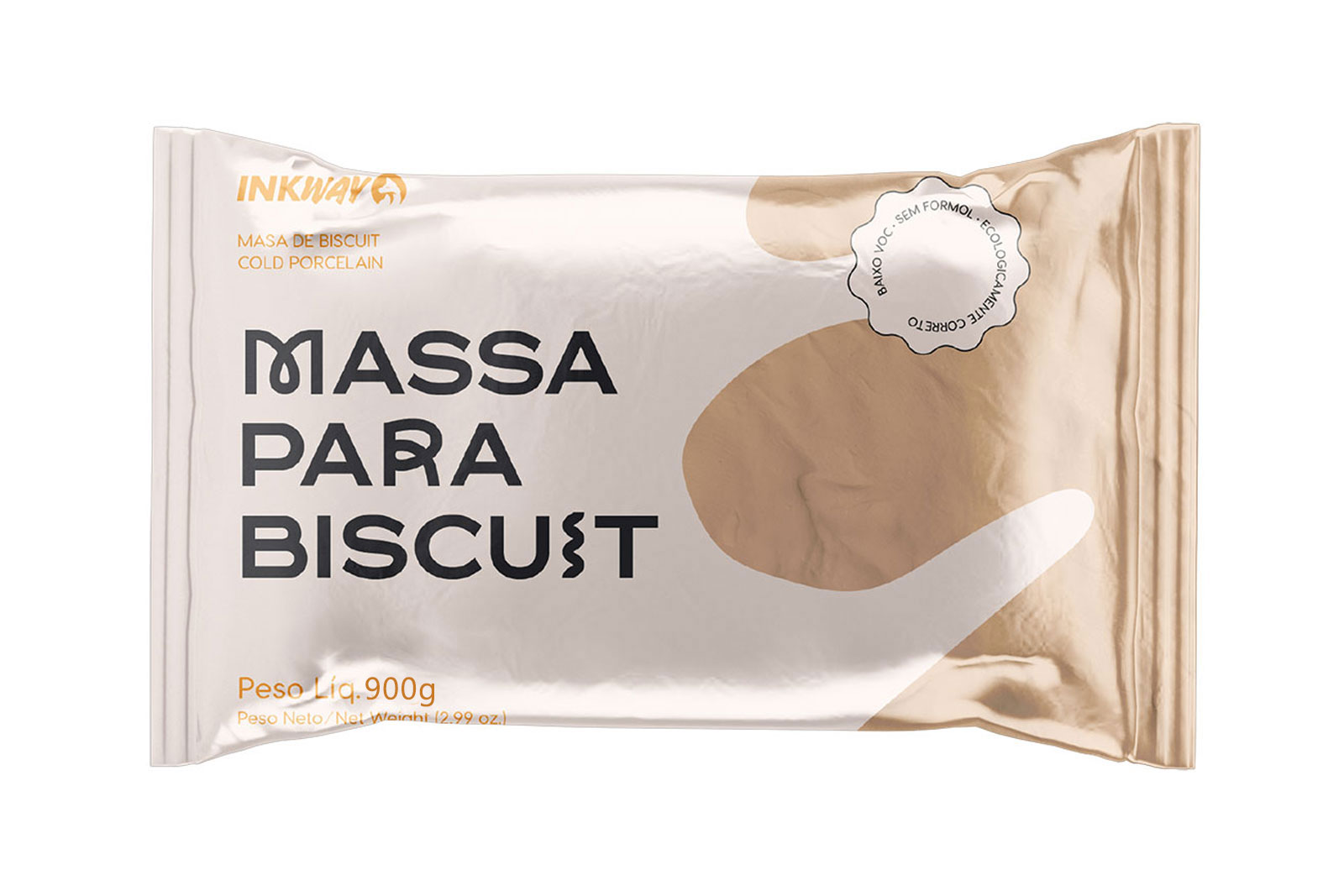 MASSA BISCUIT 900grs PELE INKWAY