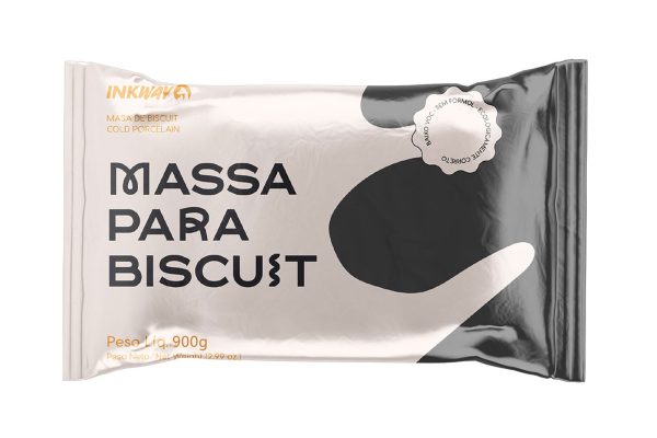 MASSA BISCUIT 900grs-PRETA- INKWAY