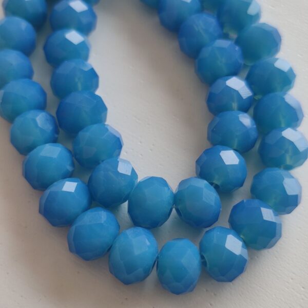 Fiada Cristal facetado 8mm azul