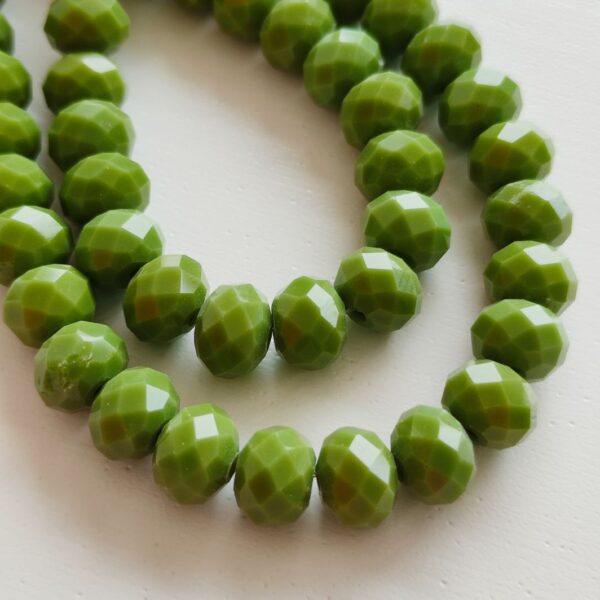 Fiada Cristal facetado 8mm verde