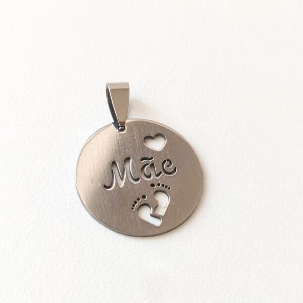 Medalha em aço inoxidável-Mãe
