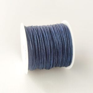 Fio de algodão encerado-1 mm-Azul marinho