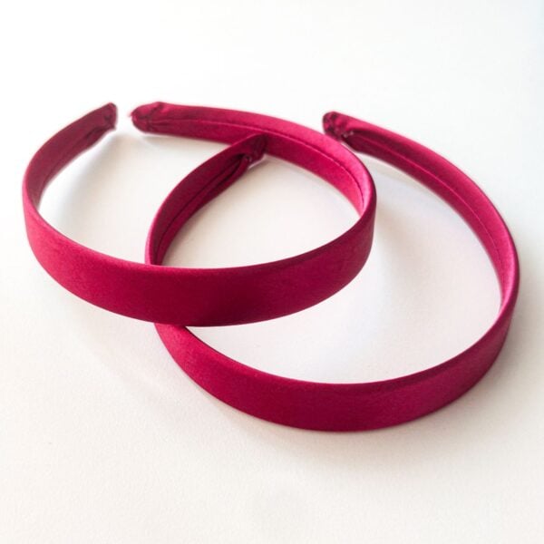 Bandolete forrada em cetim -rosa- 20mm