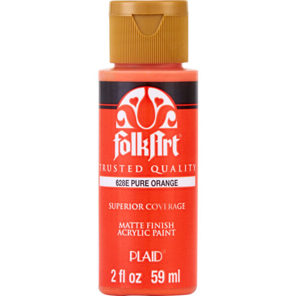 Tinta Acrilica FolkArt 59 ml- nº 628 PURE ORANGE