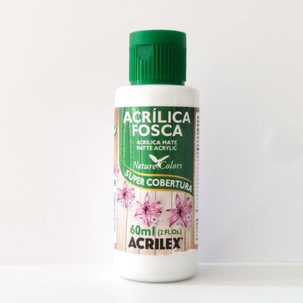 TINTA ACRILICA 60ML NATURE COLORS BRANCO 03560519 ACRILEX