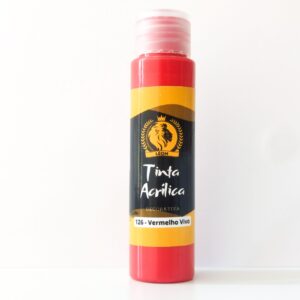 Tinta Acrilica Léon- 75 ML -Vermelho VIVO 126