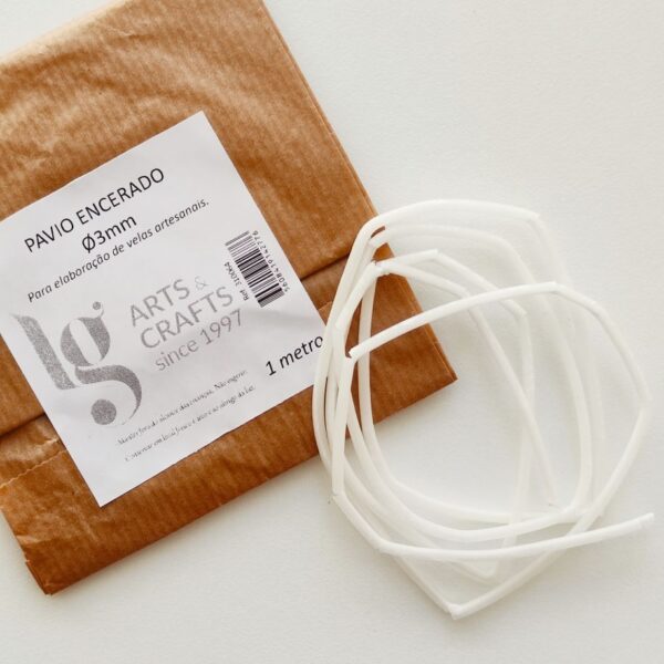 PAVIO ENCERADO D.3mm x 1 M