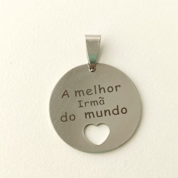 Medalha em aço inoxidável-irmã