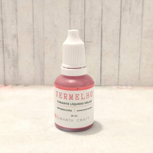 Corante Líquido para velas - Vermelho (25 ml)