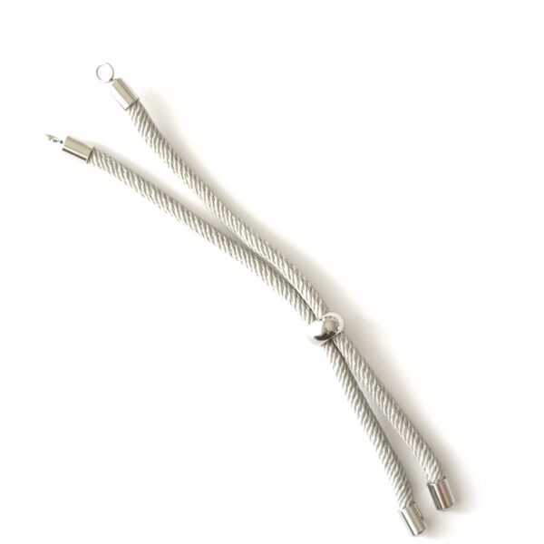 Pulseira em aço inoxidável-cinza