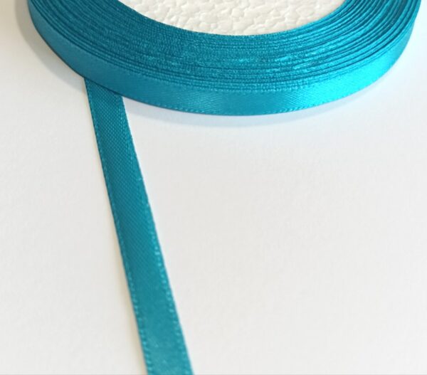 Fita de cetim -6 mm- azul turquesa