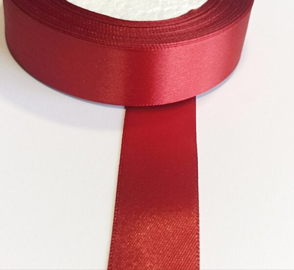 Fita de cetim -25 mm- vermelho escuro