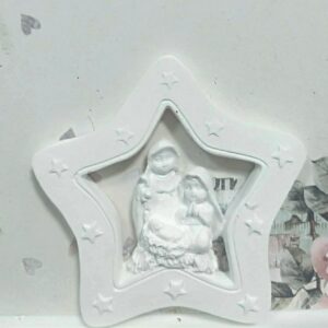 Molde em silicone - presépio em estrela