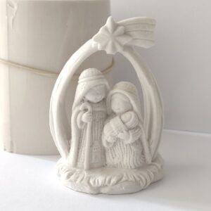 Molde em silicone - Presépio com estrela 3D