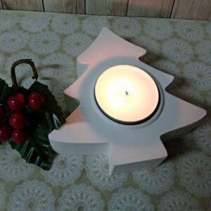 Molde em silicone - pinheiro para colocar vela