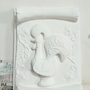 Molde em silicone -Placa com galo
