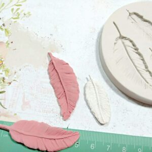 Molde em silicone -Penas