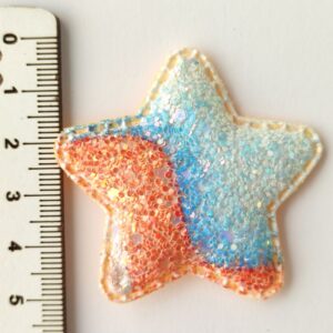 Aplique almofadado Estrela-Multicolor