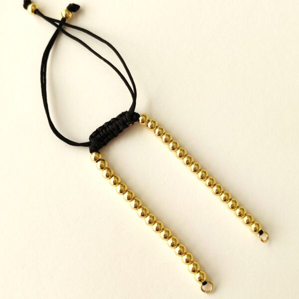 Pulseira ajustável em aço inoxidável -dourado
