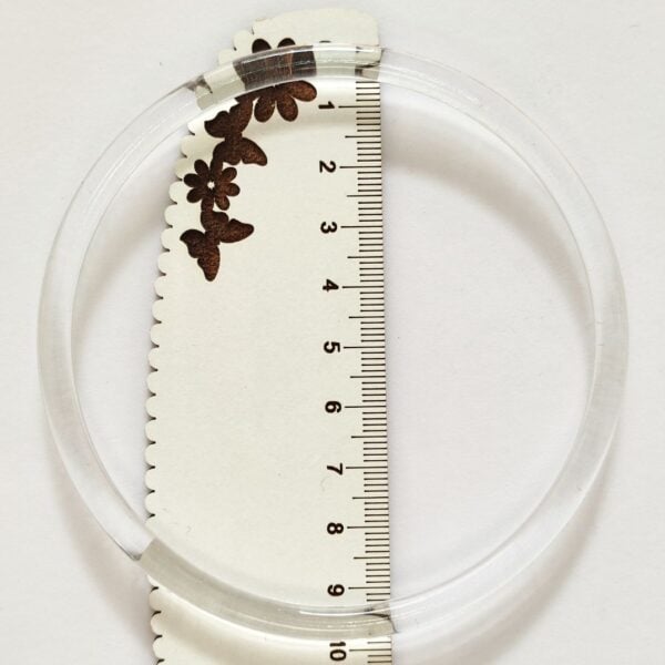 Argola em acrílico- 10 cm