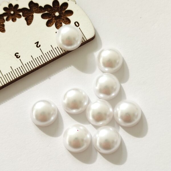 Meia pérola (sem cola) 12 mm- cor Branco