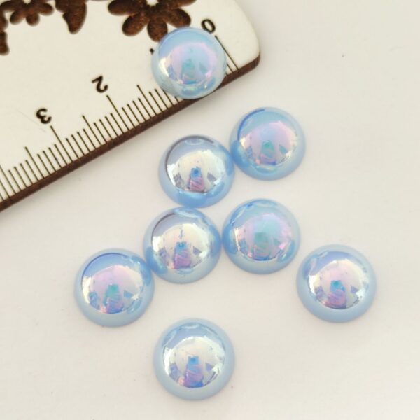 Meia pérola (sem cola) 12 mm- cor Azul