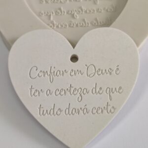 Molde em silicone -Confiar em Deus