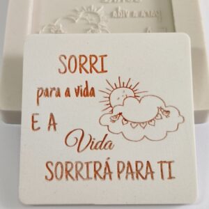 Molde em silicone -Sorri para a Vida