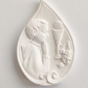 Molde em silicone -Gota menino comunhão