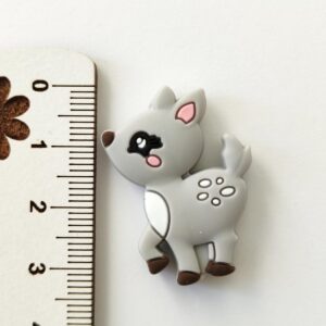 Conta em silicone -Veado -30mm- para prende chucha