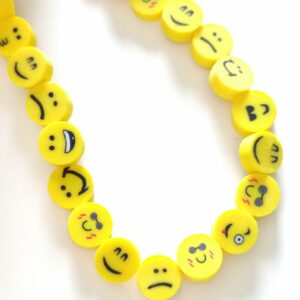 Fiada em polímero com furo  ""SMILE""- 10 mm