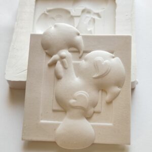 Molde em silicone, galo de Barcelos