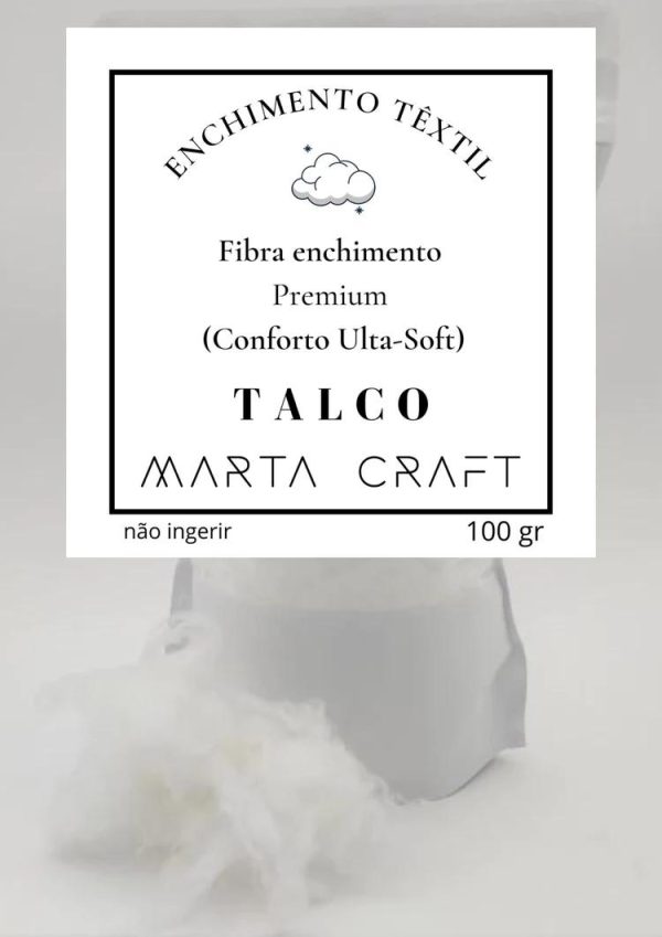 ENCHIMENTO TÊXTIL AROMATIZADO fibra sintética Talco