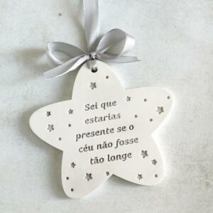 Molde em silicone, estrela saudade