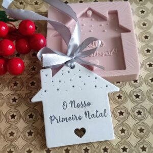 Molde em silicone, o nosso primeiro Natal