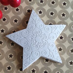 Molde em silicone, Estrela com arabescos