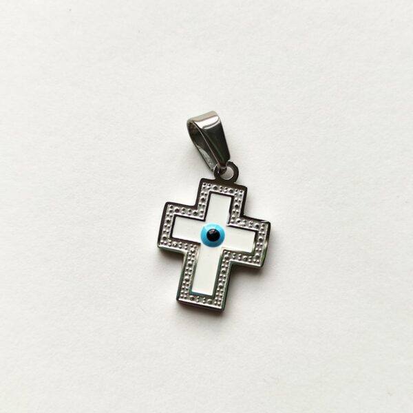 Medalha em aço inoxidável -Cruz