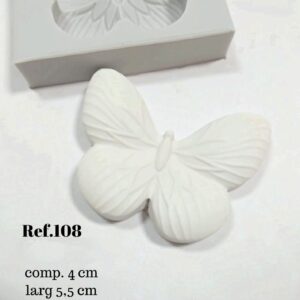 Molde em silicone, Borboleta 4x5,5 cm