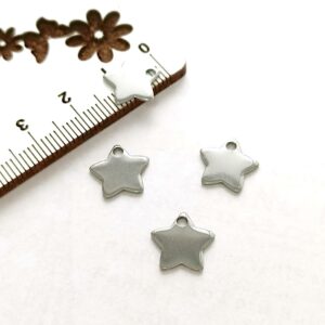 Pendentes em aço inoxidável -Estrelas