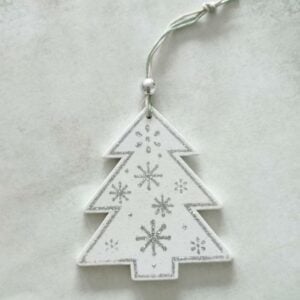 Pinheiro em mdf com penduro 9.5 x 8.5 cm