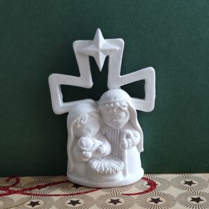 Molde em silicone, Presépio com cruz 6 cm