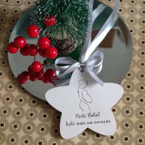 Molde em silicone, Neste Natal bate mais um coração 8,5 cm