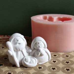 Molde em silicone, Presépio gorduchos 3,5 cm
