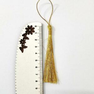 Franja em lurex- 8 mm.- Dourado