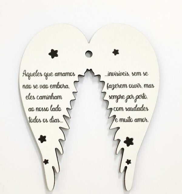 Asas em MDF "Saudade"