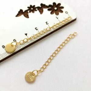 Extensores em aço inoxidável dourado